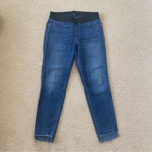 Karen Kane Women’s Cutoff Elastic Waistband Jean Leggings Size 16